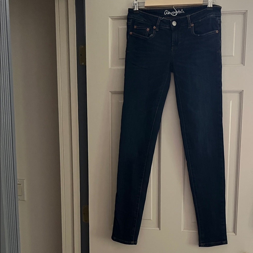 Aeropostale Women's Dark Blue Skinny Jeans